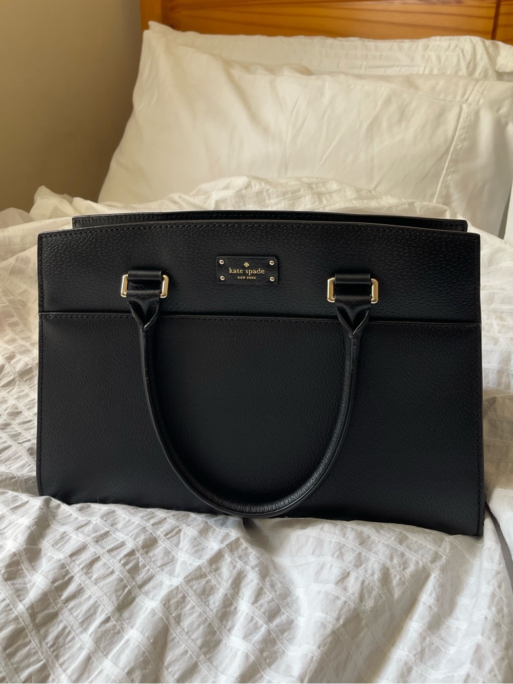 Kate Spade Caley Leather Tote (Black)